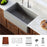 Quartz Composite Grey Kitchen Sink Matte 2