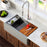 Quartz Composite Grey Kitchen Sink Matte 3