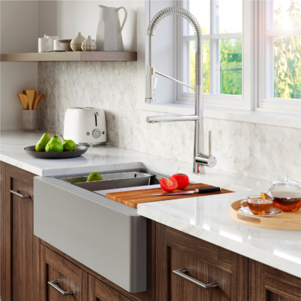 Quartz Composite Grey Kitchen Sink Matte 4