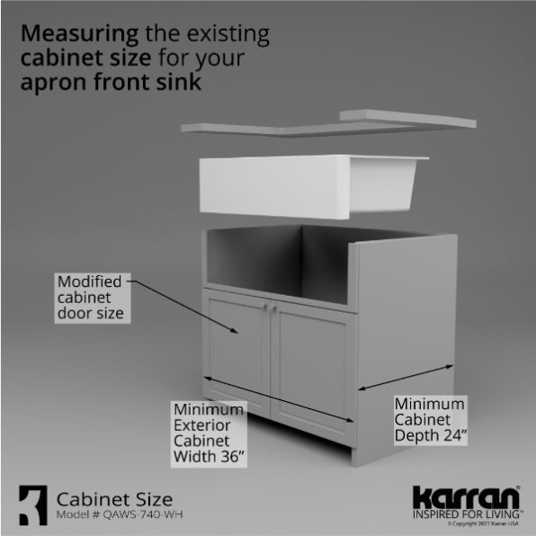 Quartz Composite White Kitchen Sink Matte 9