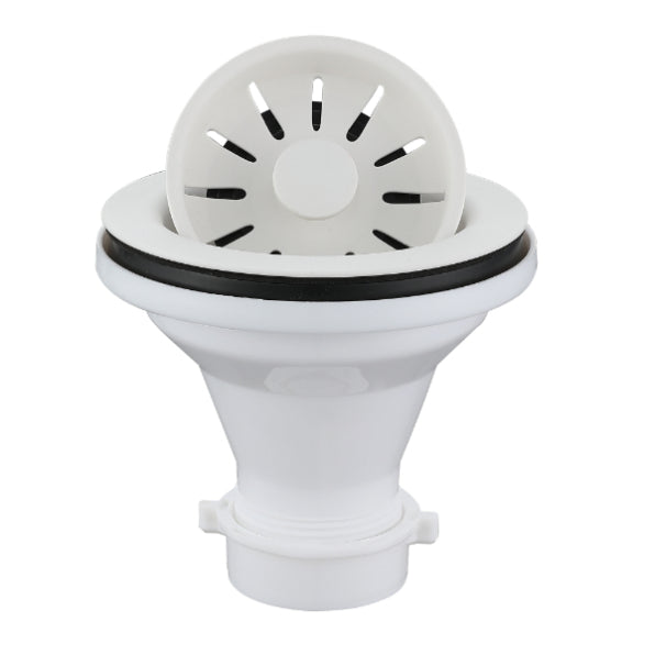 Plastic White Basket Strainer White 1