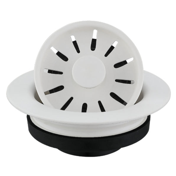Plastic White Disposal Flange White 1