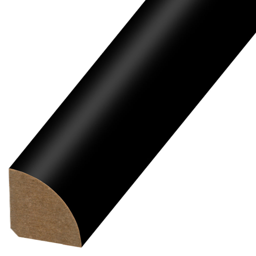 Standard Color Wood Black Quarter Round UV Coated 1