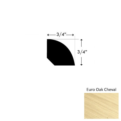 Provence III Wood Euro Oak Cheval Quarter Round Urethane 1