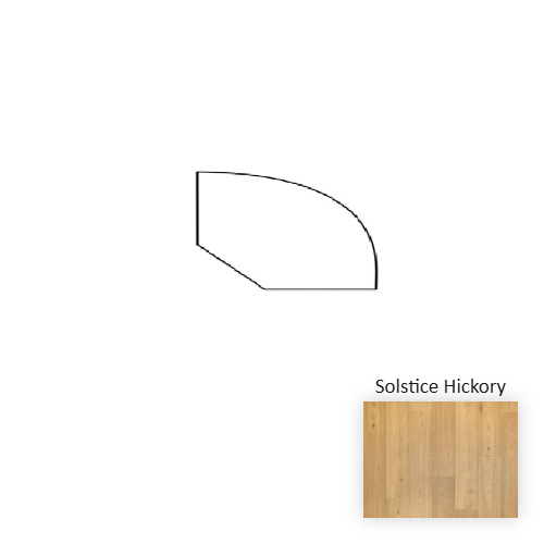 NatureTEK Premier Stellaris Solstice Hickory Laminate Wood Moulding / Trim - 94" Quarter Round