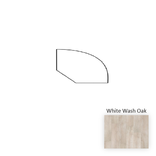 NatureTEK Select Reclaime White Wash Oak Laminate Wood Moulding / Trim - 94" Quarter Round