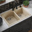 Quartz Composite Bisque Kitchen Sink Matte 5