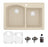 Quartz Composite Bisque Kitchen Sink Matte 1