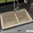 Quartz Composite Bisque Kitchen Sink Matte 5