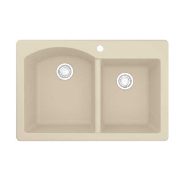 Quartz Composite Bisque Kitchen Sink Matte 1