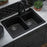 Quartz Composite Black Kitchen Sink Matte 5