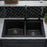 Quartz Composite Black Kitchen Sink Matte 6