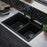 Quartz Composite Black Kitchen Sink Matte 7