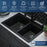 Quartz Composite Black Kitchen Sink Matte 8
