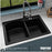 Quartz Composite Black Kitchen Sink Matte 5