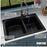 Quartz Composite Black Kitchen Sink Matte 6