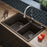 Quartz Composite Brown Kitchen Sink Matte 7