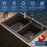 Quartz Composite Brown Kitchen Sink Matte 8