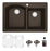 Quartz Composite Brown Kitchen Sink Matte 1