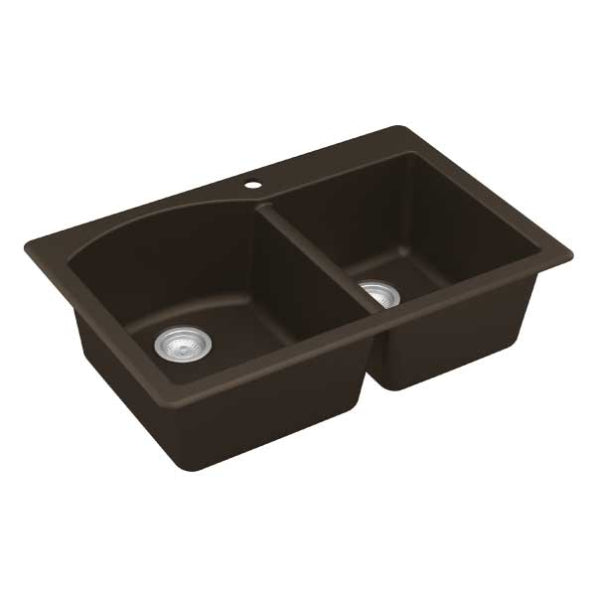 Quartz Composite Brown Kitchen Sink Matte 2