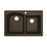 Quartz Composite Brown Kitchen Sink Matte 1
