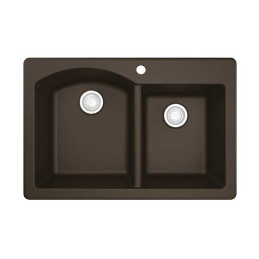 Quartz Composite Brown Kitchen Sink Matte 1