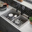 Quartz Composite Concrete Kitchen Sink Matte 7