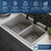 Quartz Composite Concrete Kitchen Sink Matte 8