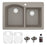 Quartz Composite Concrete Kitchen Sink Matte 1