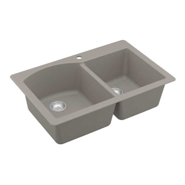 Quartz Composite Concrete Kitchen Sink Matte 2