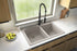 Quartz Composite Concrete Kitchen Sink Matte 4