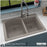 Quartz Composite Concrete Kitchen Sink Matte 5