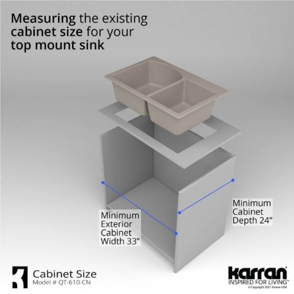 Quartz Composite Concrete Kitchen Sink Matte 9