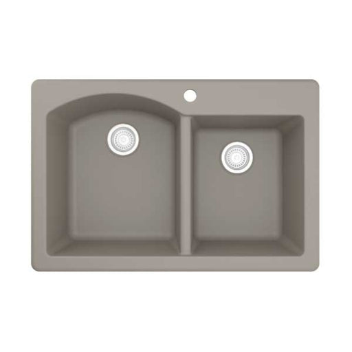Quartz Composite Concrete Kitchen Sink Matte 1