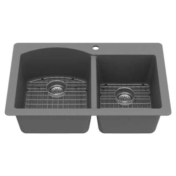 Quartz Composite Grey Kitchen Sink Matte 2