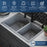 Quartz Composite Grey Kitchen Sink Matte 8