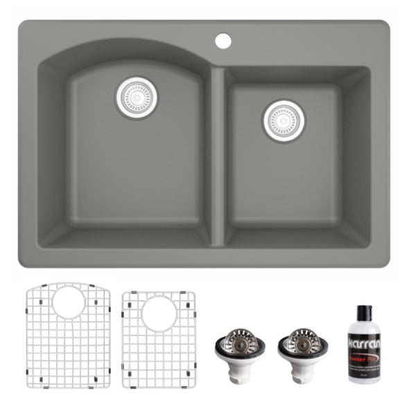 Quartz Composite Grey Kitchen Sink Matte 1