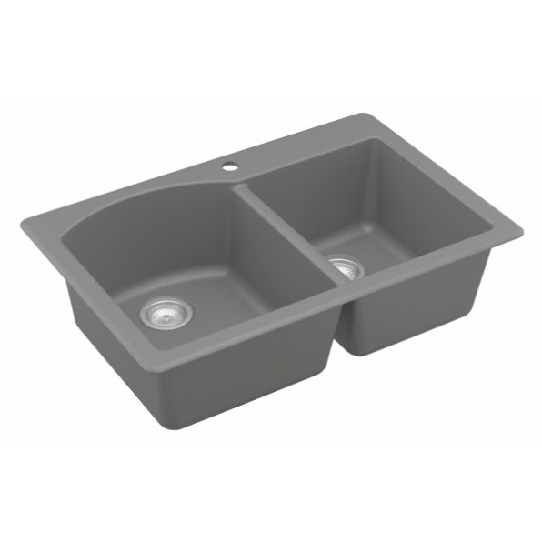 Quartz Composite Grey Kitchen Sink Matte 2