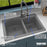 Quartz Composite Grey Kitchen Sink Matte 6