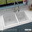 Quartz Composite White Kitchen Sink Matte 5