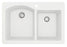 Quartz Composite White Kitchen Sink Matte 1
