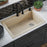 Quartz Composite Bisque Kitchen Sink Matte 5