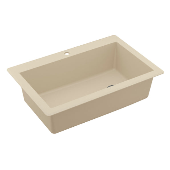 Quartz Composite Bisque Kitchen Sink Matte 2