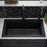 Quartz Composite Black Kitchen Sink Matte 6