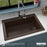 Quartz Composite Brown Kitchen Sink Matte 5