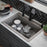 Quartz Composite Concrete Kitchen Sink Matte 7