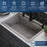 Quartz Composite Concrete Kitchen Sink Matte 8