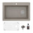 Quartz Composite Concrete Kitchen Sink Matte 1