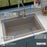 Quartz Composite Concrete Kitchen Sink Matte 6