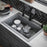 Quartz Composite Grey Kitchen Sink Matte 7